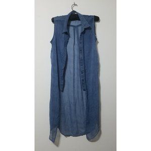 Blue Sheer Button Down Cover | Size M | Avette Brand